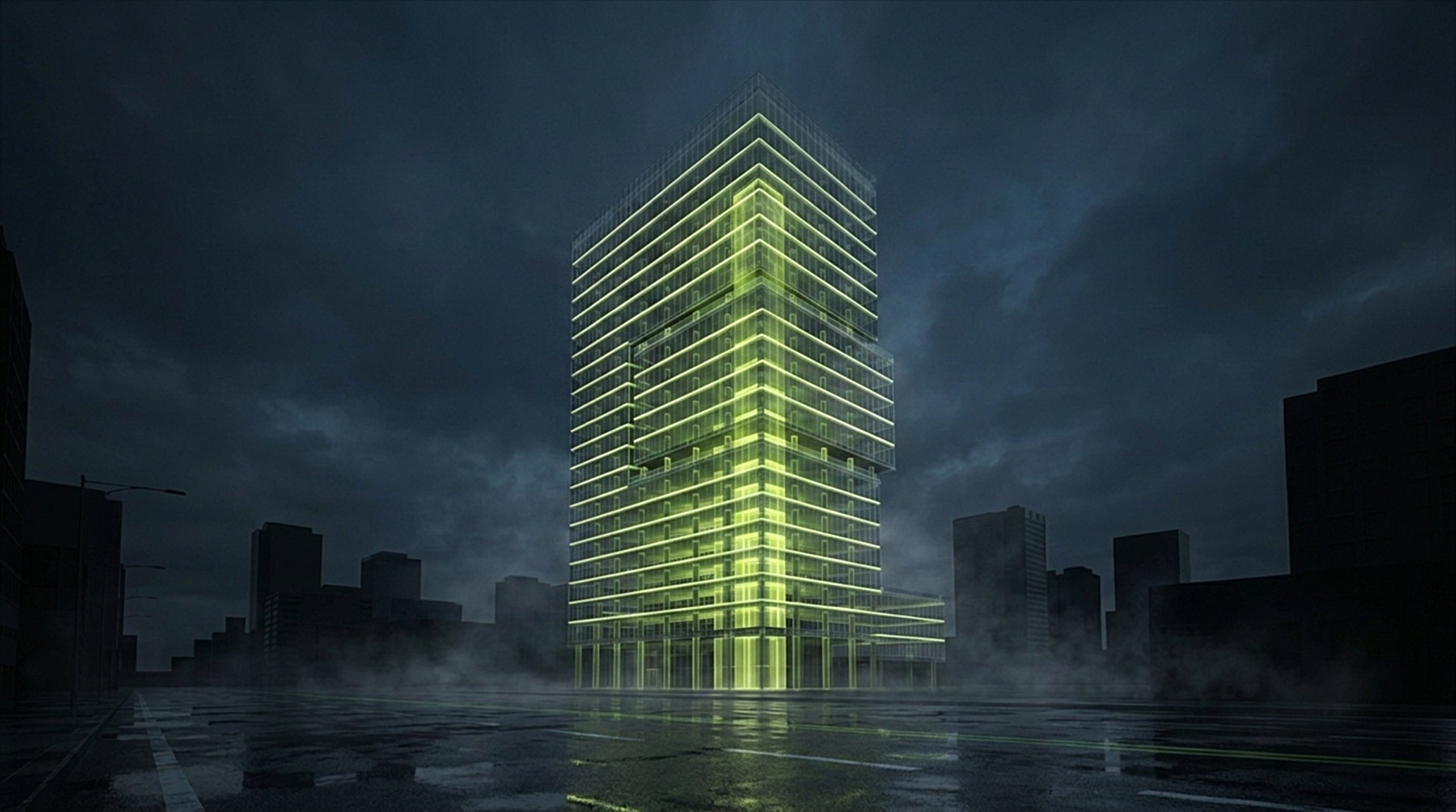 X-ray view of the building's lighting layer — the Kodaa Casambi dashboard reveals what's normally invisible